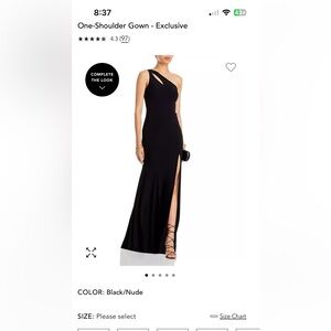 Aqua One -Shoulder Gown